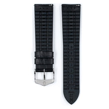 Load image into Gallery viewer, Hirsch George L 0925128050-2-22 black leather watch calfskin strap 22mm
