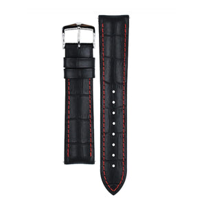 Hirsch George L black calf leather strap for watch 22 mm 0925128052-2-22