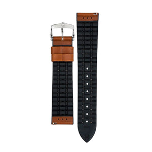 Hirsch James L brown calf leather strap for watch 18 mm 0925002070-2-18