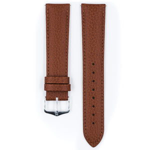 Hirsch Kansas L 01502070-2-20 Golden brown leather watch strap 20 mm