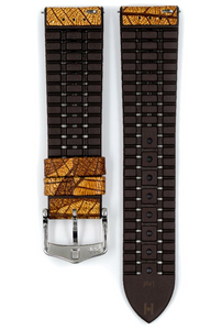 Hirsch Leaf brown strap for watch 22 mm 0921046010-2-22