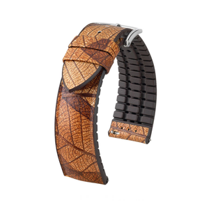 Hirsch Leaf brown strap for watch 22 mm 0921046010-2-22