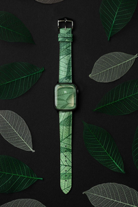 Hirsch Leaf green strap for watch 18 mm 0921046140-2-18