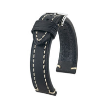 Load image into Gallery viewer, Hirsch Liberty Artisan L black calf leather watch strap 22 mm 10900250-2-22
