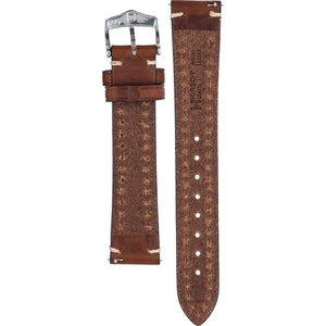 Hirsch Liberty Artisan L brown calf leather watch strap 18 mm 10900210-2-18