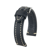 Load image into Gallery viewer, Hirsch Liberty Artisan XL black calf leather watch strap 22 mm 10920250-2-22

