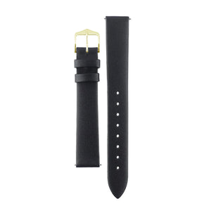 Hirsch Toronto L black calf leather strap for watch 18 mm 03702050-2-18