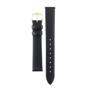 Hirsch Toronto L black calf leather strap for watch 20 mm 03702050-2-20