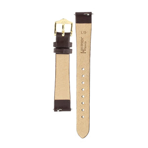 Hirsch Toronto M brown calf leather strap for watch 18 mm 03702110-1-18