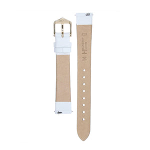 Hirsch Toronto L white calf leather strap for watch 18 mm 03702000-2-18