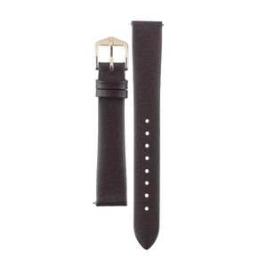 Hirsch Toronto M brown calf leather strap for watch 14 mm 03702110-1-14