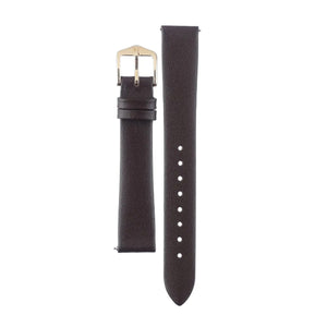Hirsch Toronto M brown calf leather strap for watch 16 mm 03702110-1-16