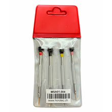 Load image into Gallery viewer, Horotec MSA01.004 set of 4 antimagnetic screwdrivers for watchmakers
