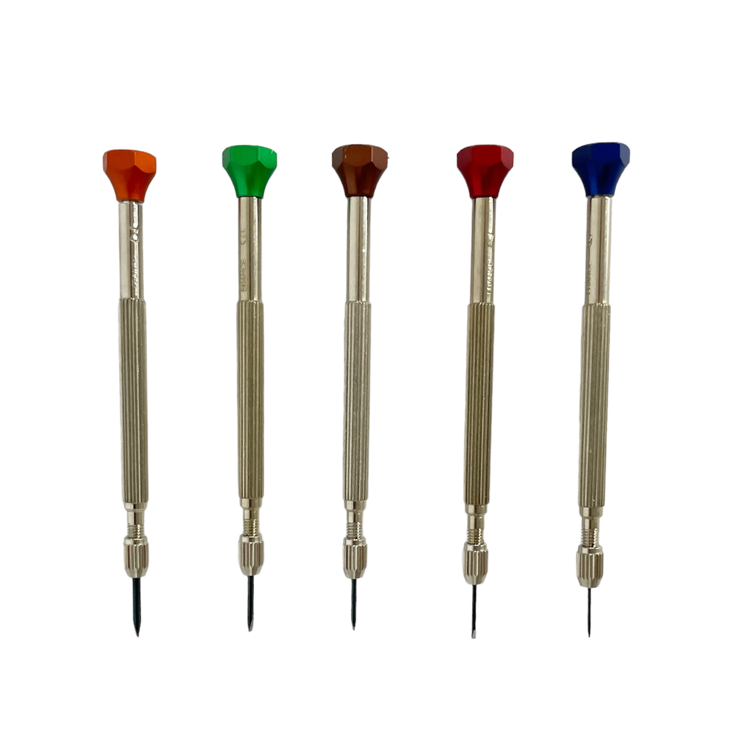 Horotec MSA 01.225 set of 5 screwdrivers 0.60 mm to 1.50 mm