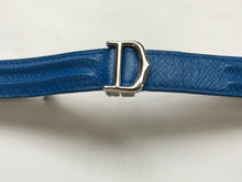Load image into Gallery viewer, Cartier blue leather strap with clasp 18mm
