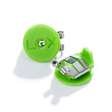 Load image into Gallery viewer, LOX classic locking earring backs green color- 2 pairs
