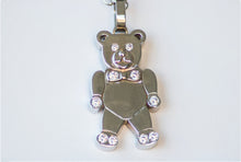 Load image into Gallery viewer, Charme Teddy Bear Pendant 14k White Gold with necklace jewelry for ladies

