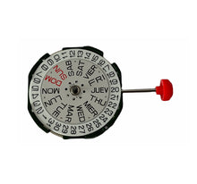 Load image into Gallery viewer, Miyota 2105 SC-DD(3) day date Japanese watch movement 10 1/2&#39;&#39;&#39;
