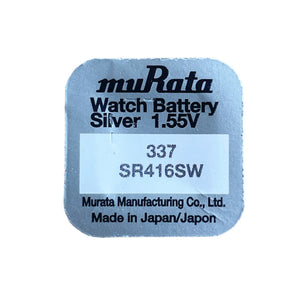 Murata/Sony 337 quartz watches battery with silver oxides 1.55 volts