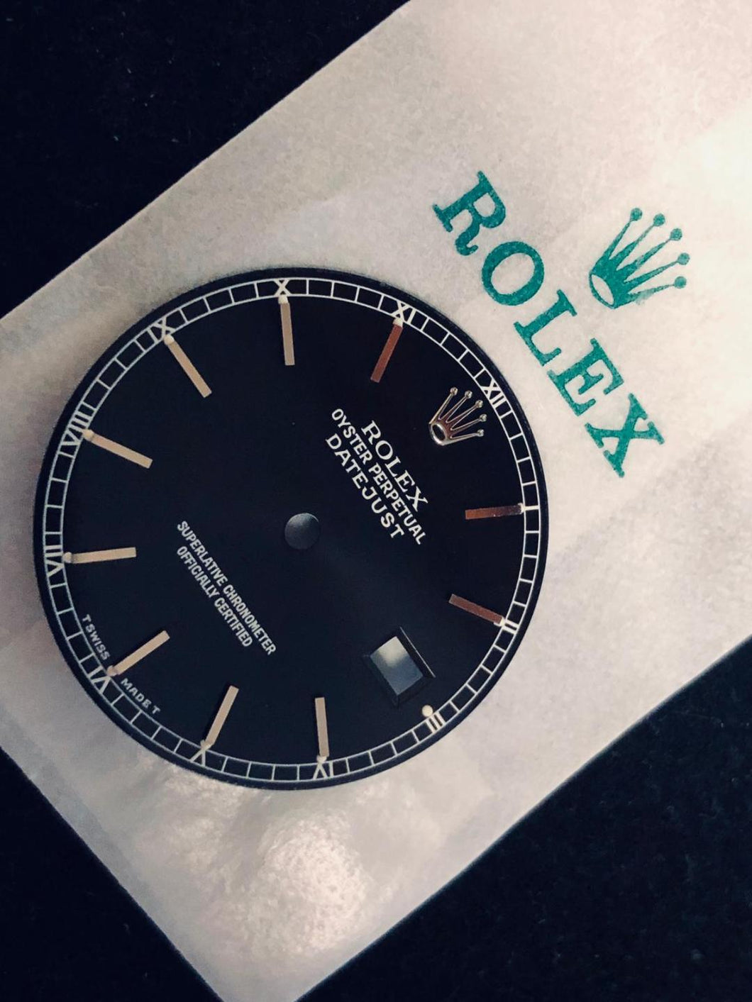New Rolex Datejust Black Tritium Dial 16000, 16014, 16019, 16030