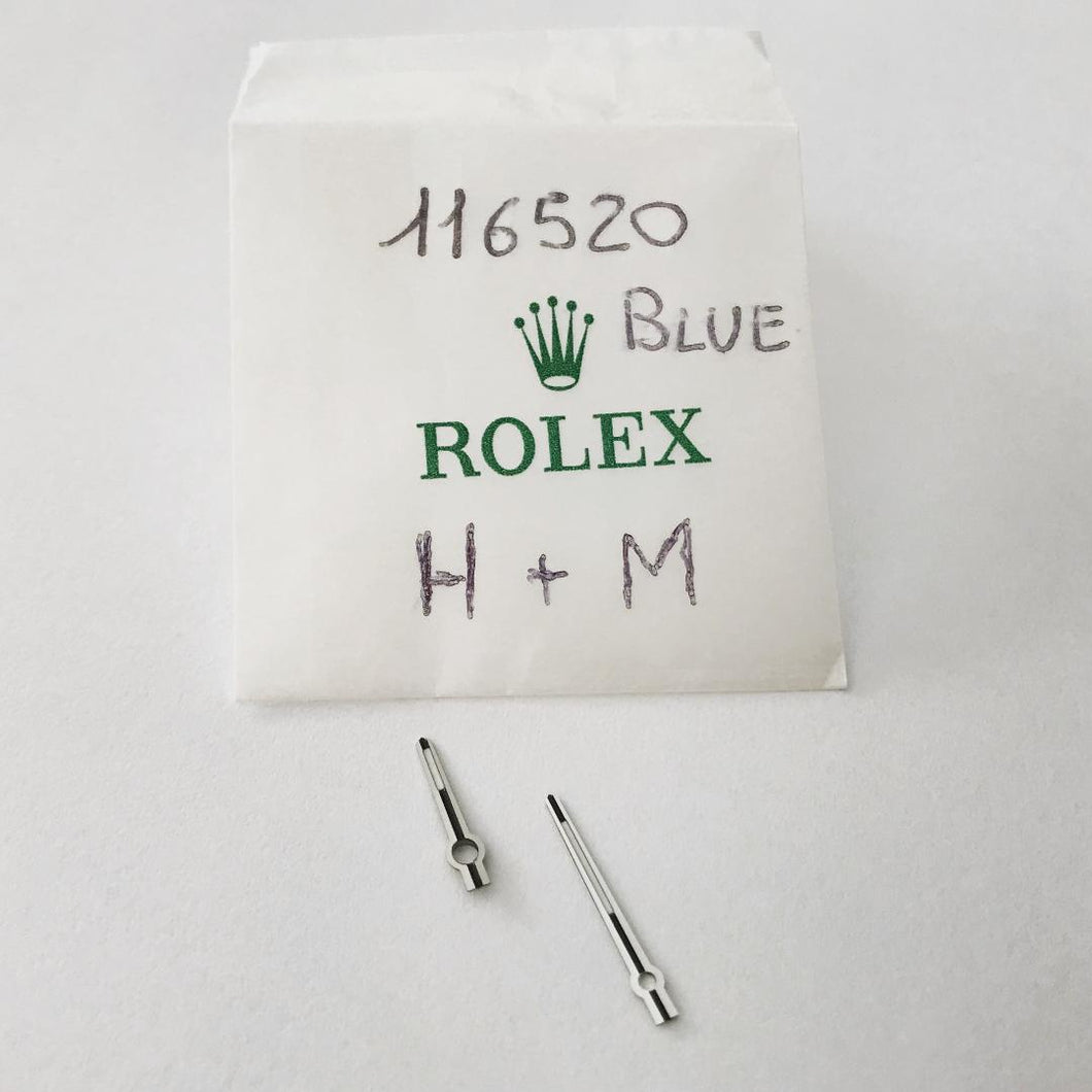 New Rolex Daytona 116520 116500 hour and minute chromalight hands blue color