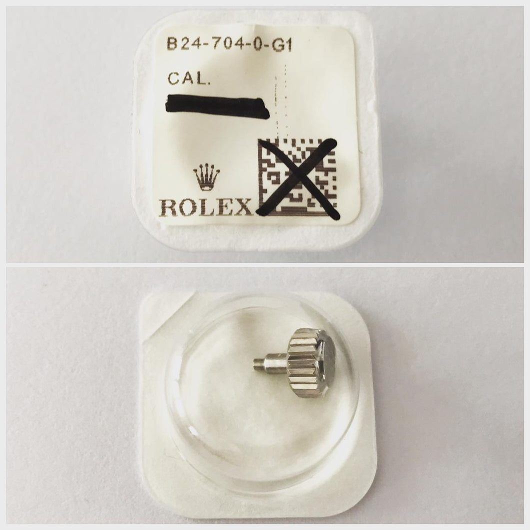 New Rolex Daytona Submariner crown part 24-704-0 16610, 16610T, 16610LV