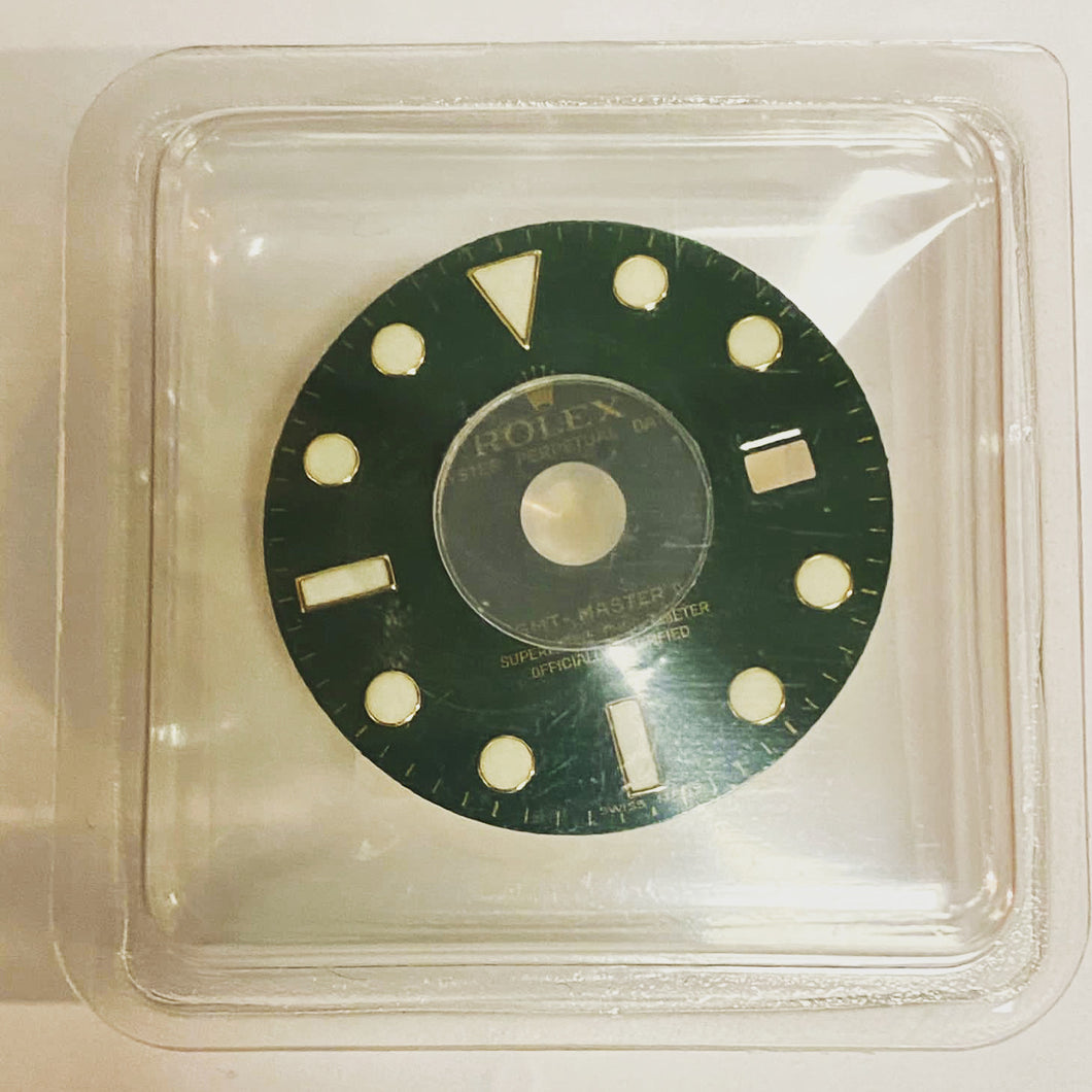 New Rolex GMT-Master II green dial for yellow gold 116718