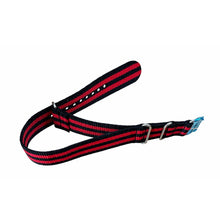 Load image into Gallery viewer, NATO Watch strap red with black 18mm
