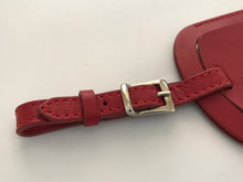 Load image into Gallery viewer, Rare Patek Philippe red leather tag holder for bag
