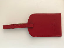 Load image into Gallery viewer, Rare Patek Philippe red leather tag holder for bag
