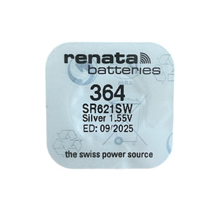 Renata 364 watch coin battery SR621SW 1.55 V