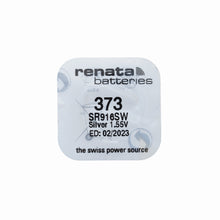 Load image into Gallery viewer, Renata 373 SR916SW Swiss Made watch battery 1.55V
