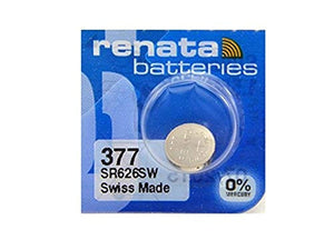 Renata 377 Watch Battery SR626SW Silver Oxide 1.55V