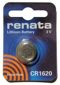 Renata #CR1620 Lithium Watch Coin Battery