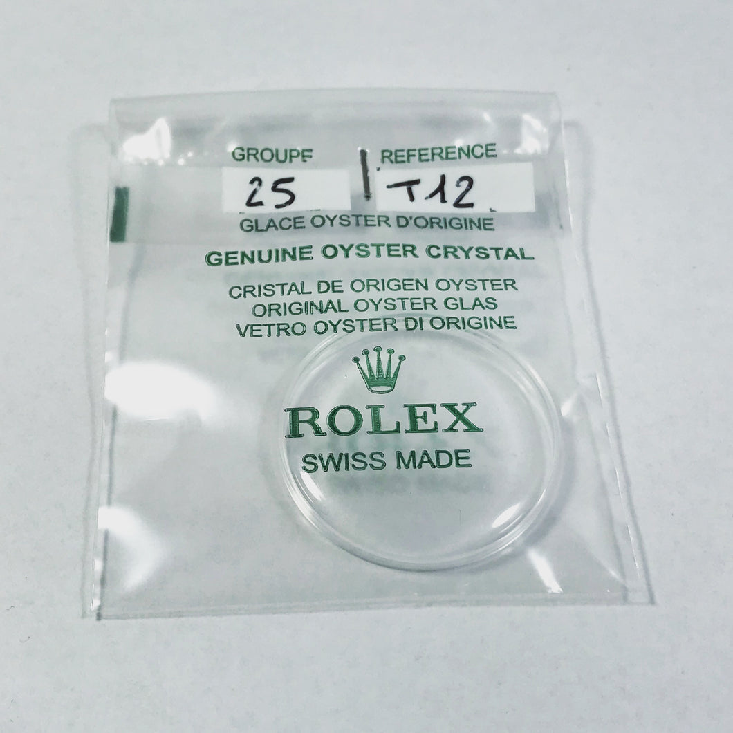 Rolex 25-T12 Old model dome crystal glass 5500, 5501, 1030, 6426, 1007, 1022, 5520