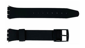 Smooth SWATCH strap with plastic clasp 17 mm
