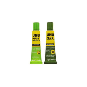 UHU plus endfest 300 2-component adhesive for metals, glass, porcelain, stone, wood