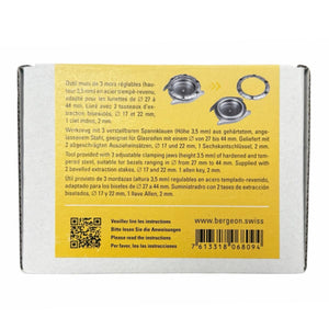 Bergeon 6820 watchmaker tool for extraction of diver watch bezels