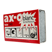 Load image into Gallery viewer, Artifex abrasive sponge ax-o blanc for grinding, matting, rust removal, cleaning and polishing - 240 coarse
