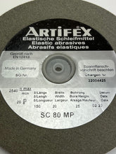 Load image into Gallery viewer, Artifex SC 80 MP Elastic Abrasive Grinding Wheel, Coarse 150 x 20 x 25 mm
