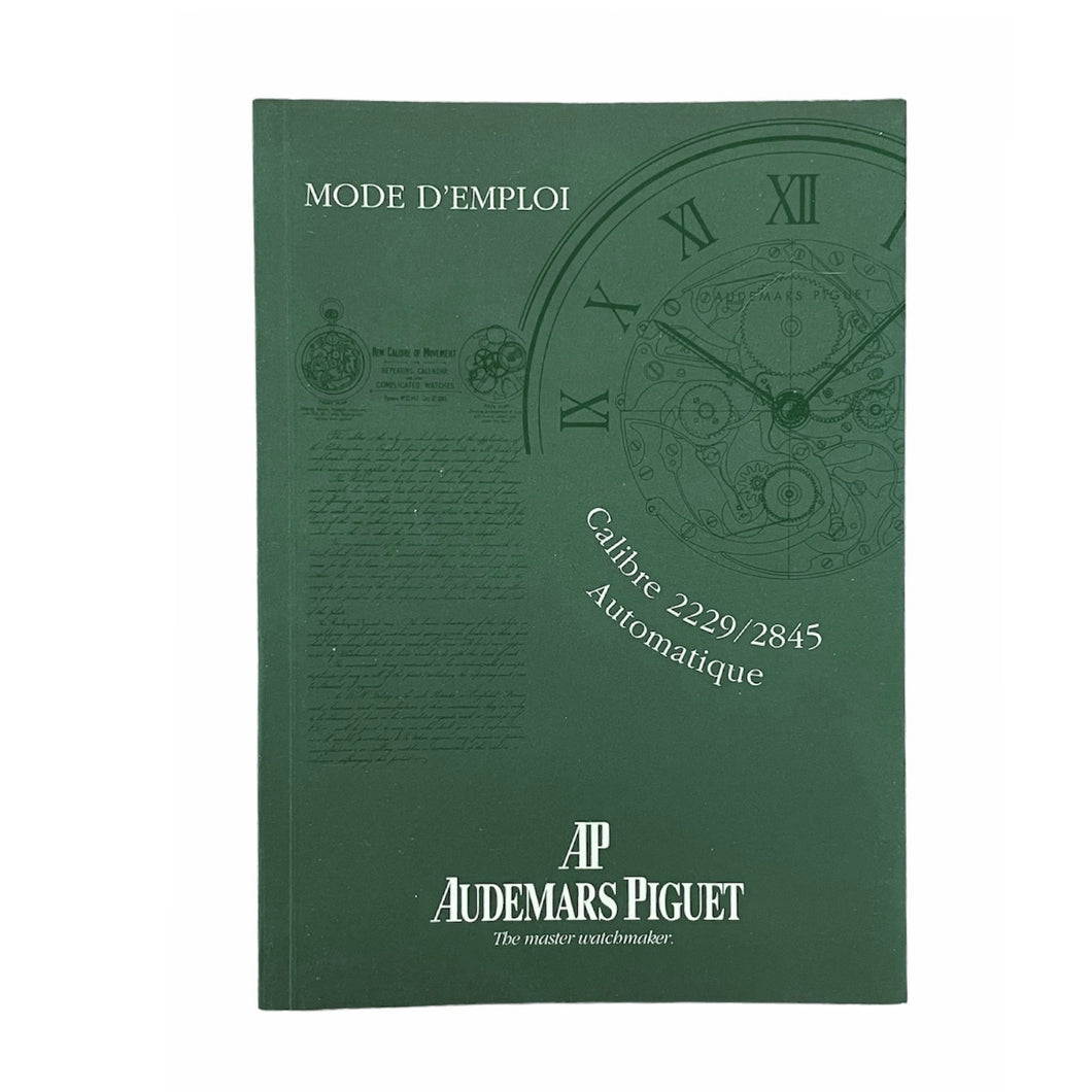 Audemars Piguet automatic 2229, 2845 instructions for use booklet
