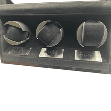 Load image into Gallery viewer, Augusta Luxury Watch Winder for 3 Watches - Carbon Look, Black
