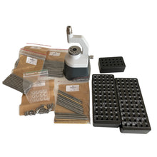 Load image into Gallery viewer, Bergeon 15285-D staking tool with 100 punches and 20 stakes
