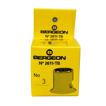 Load image into Gallery viewer, Bergeon 2611-TB-3 loupe, white, biconvex, ventilation port, magnification x3.3
