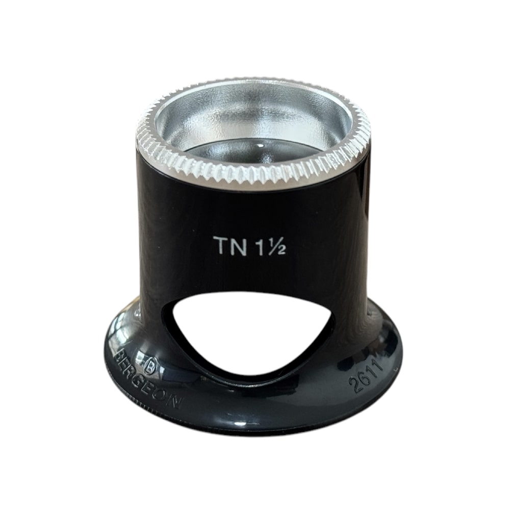 Bergeon 2611-TN 6.7x watchmaker eyeglasses loupe with hole 1.5