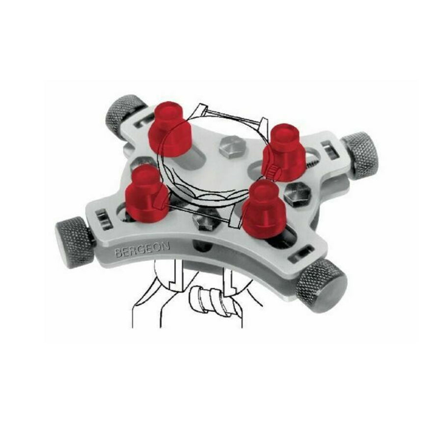 Bergeon 2820 universal vice for waterproof watches capacity Ø44 mm