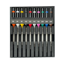 Load image into Gallery viewer, Bergeon 30081-AC10 set of 10 INOX watchmaker screwdrivers in box
