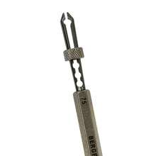 Load image into Gallery viewer, Bergeon 30610, 0.75 mm barrel arbor holder slide locking jaws tool
