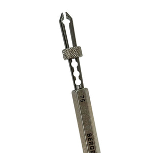Bergeon 30610, 0.75 mm barrel arbor holder slide locking jaws tool