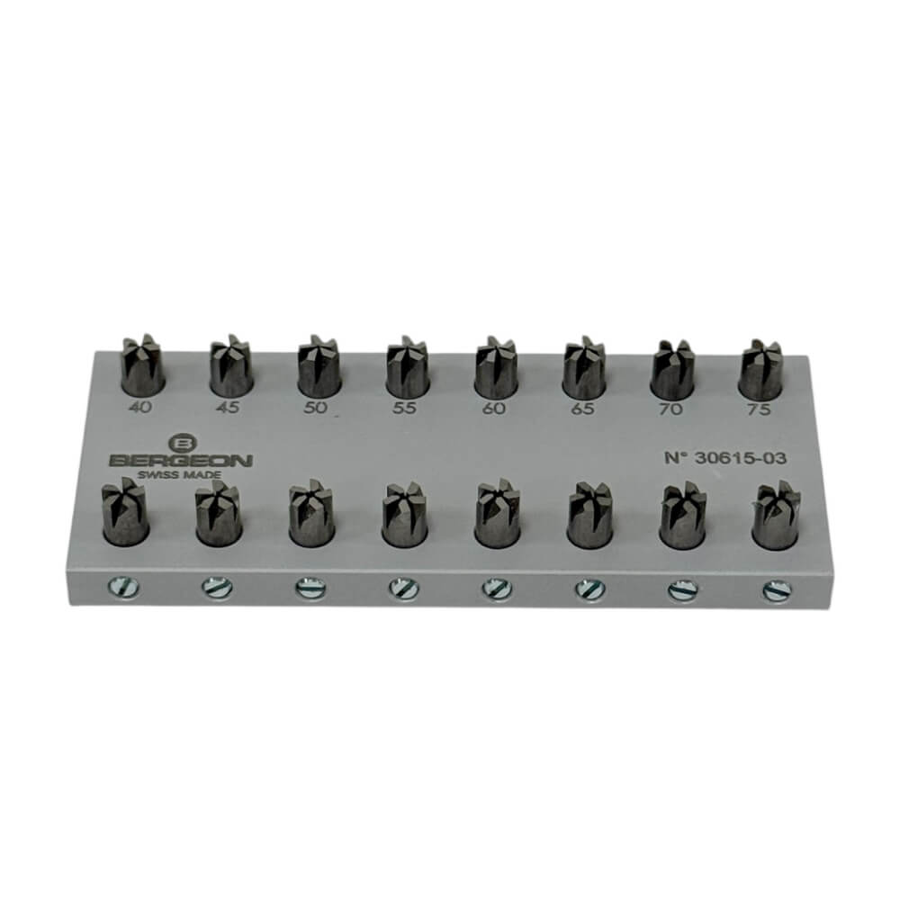 Bergeon 30615-03 End-Mills for Chronograph Screw Shoulders Cutters